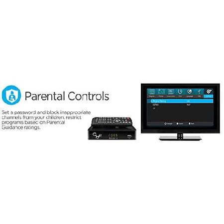 販売割引商品 Digital Converter， Ematic Digital TV Converter Box with Recording， Playback， ＆ Parental Controls