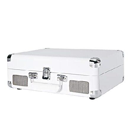 【売り切りお値下げ】 Arkrocket Curiosity Bluetooth Turntable Retro Suitcase 3-Speed Record Player with Built-in Speakers (White) 【1946200451】(10850円)