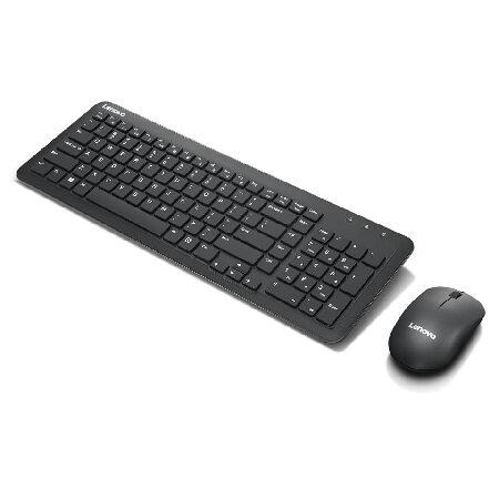 通販の特価 Lenovo 300 Wireless Combo Keyboard and Mouse， 2.4 GHz Nano USB-A Receiver， Batteries Included