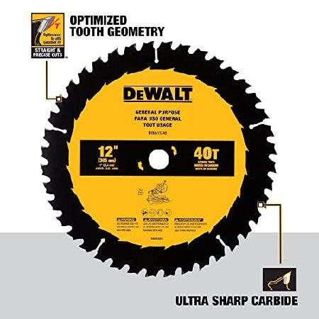 公式価格の対象 DEWALT 12インチ 40T 汎用鋸刃(DWA11240)　電動工具