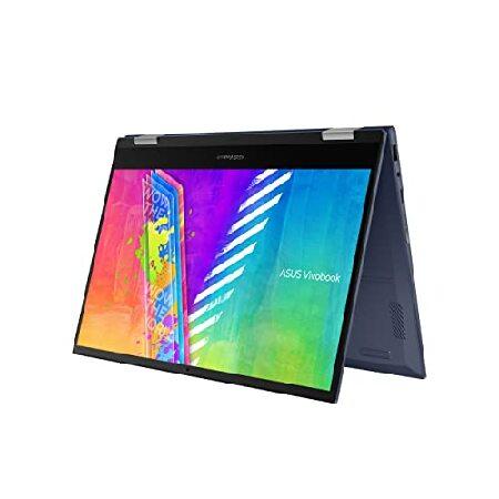 ASUS VivoBook Go 14 Flip Thin and Light 2-in-1 Laptop, 14 inch HD Touch, Intel Celeron N4500 CPU, UHD Graphics, 4GB RAM, 64GB eMMC, NumberPad, Windows