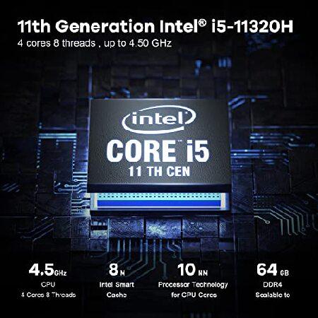 Beelink Mini pc Intel 11th i5 11320H Turbo 4.5Ghz（4C 8T