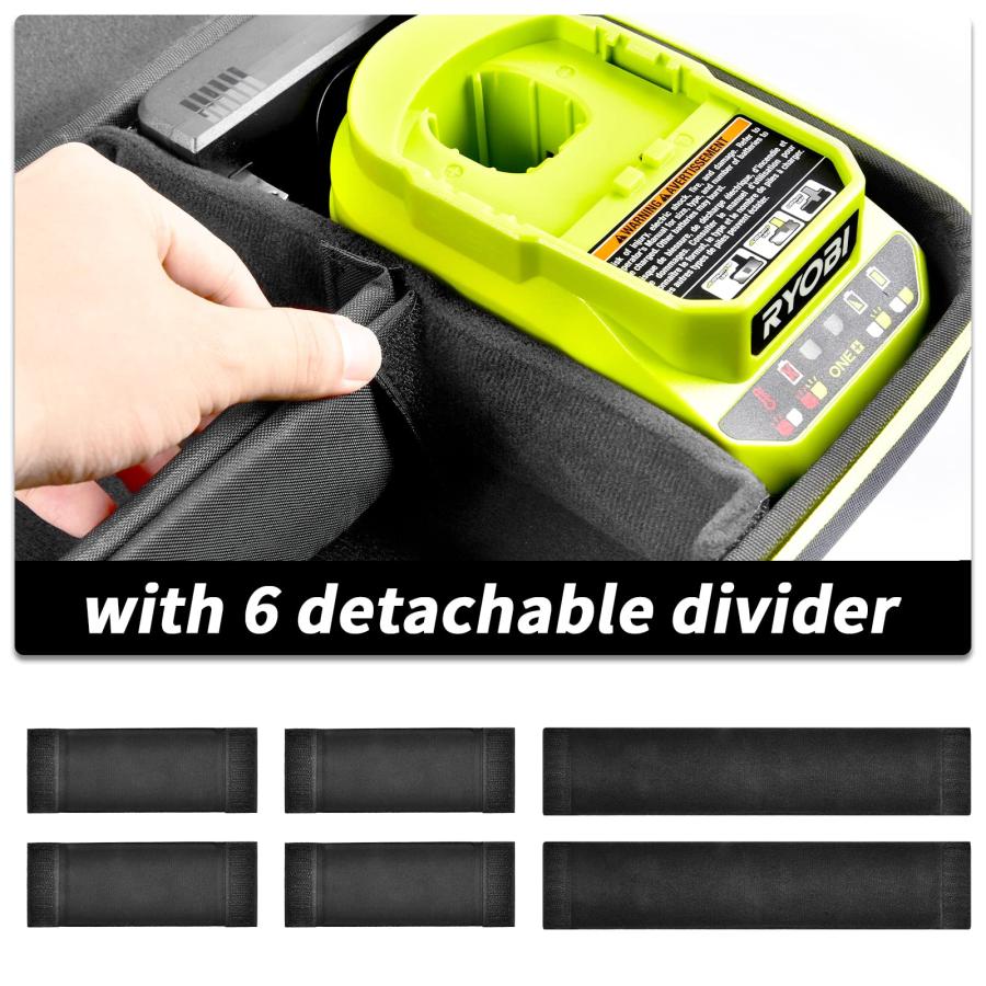 30％OFFアウトレットSALE Case Compatible with Ryobi ONE+ 18V Lithium-Ion 4.0/ 3.5/ 3.0/ 2.0/ 1.5 Ah Compact Battery. Storage Carrying Holder for Ryobi 18-Volt Battery Charger.