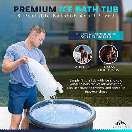 Portable　Ice　Bath　Athletes　by　Bathtub　Frontier　Cold　for　Cold　Use　Plunge　Outdoor　Ice　Premium　Tub　Portable　Tub　Plunge　Sized　Recovery　Pool　Adult