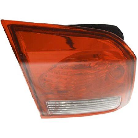 公認 Yoemeegy Tail Light Assembly Inner Driver Side Left Taillight Taillamp Lamp Replacement Clear＆Red Lens PNM14202