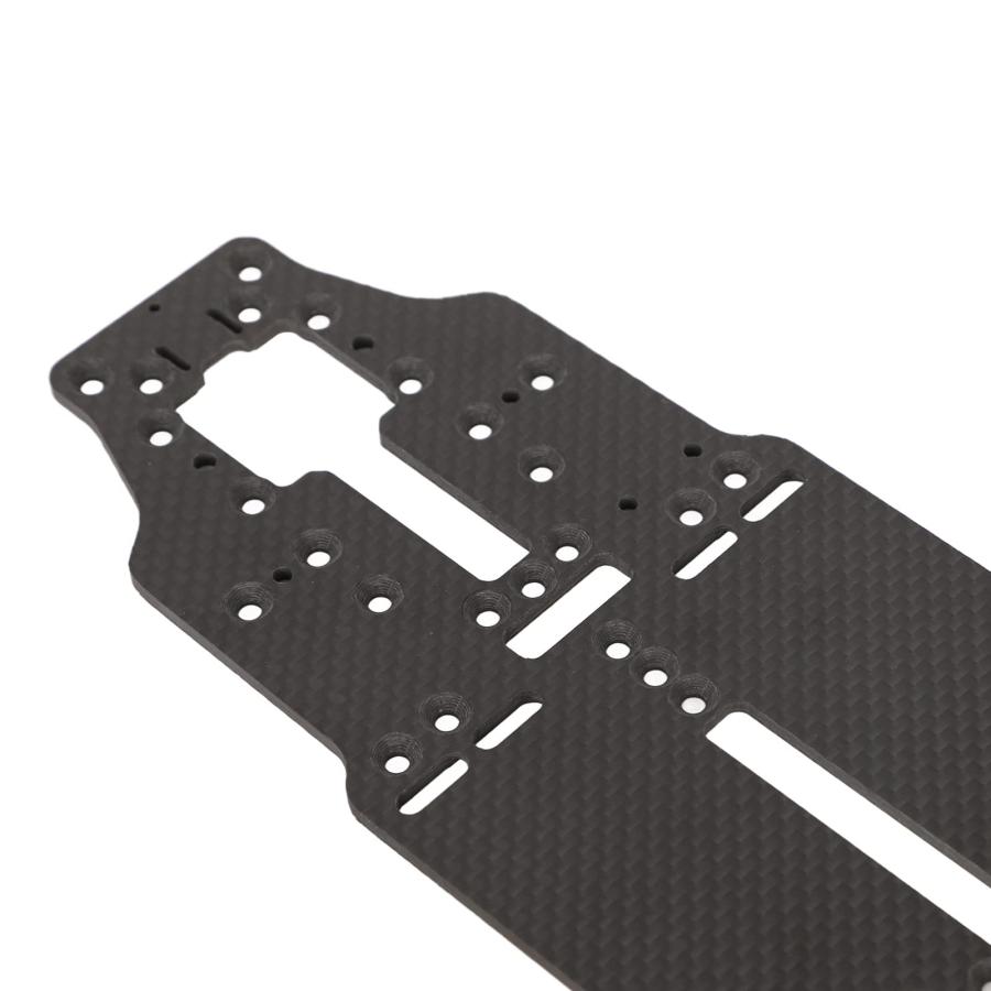 Alomejor Carbon Fiber Chassis Kit 1/10 Scale RC Car Replacement Parts