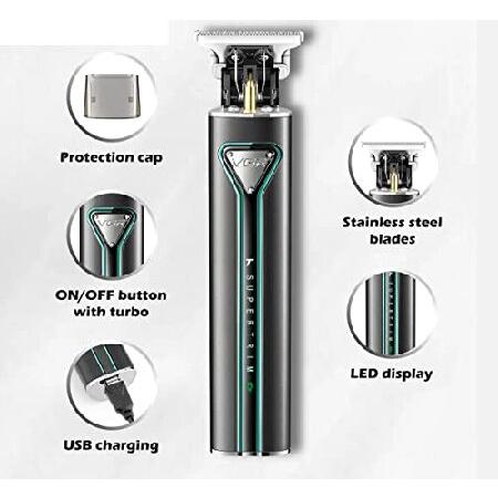 「かわいい～！」 TINMICO Hair Clipper Rechargeable Clipper Professional，Cutting Machine Two-Speed， Rechargeable Haircut Machine Cordless Trimmer for Men， Gold，Green，Ra