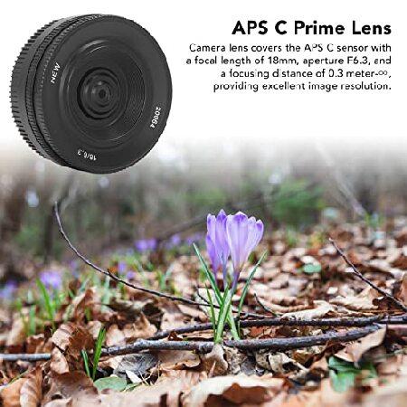 当日発送可能 Prime Lens， Protective Dustproof 18mm F6.3 5 Groups of 6 Lenses Portable Mirrorless Lens for X E3 for X T20 for X A10