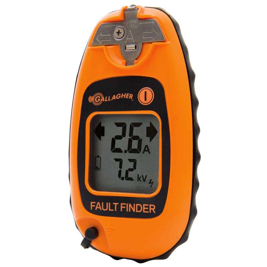 Gallagher Fault Finder | Identify ＆ Locate Electric Fence Faults | Tough Pocket Size Digital Reader with Extendable Voltage Probe | 3-in-1 Device (Vo｜mstand｜02