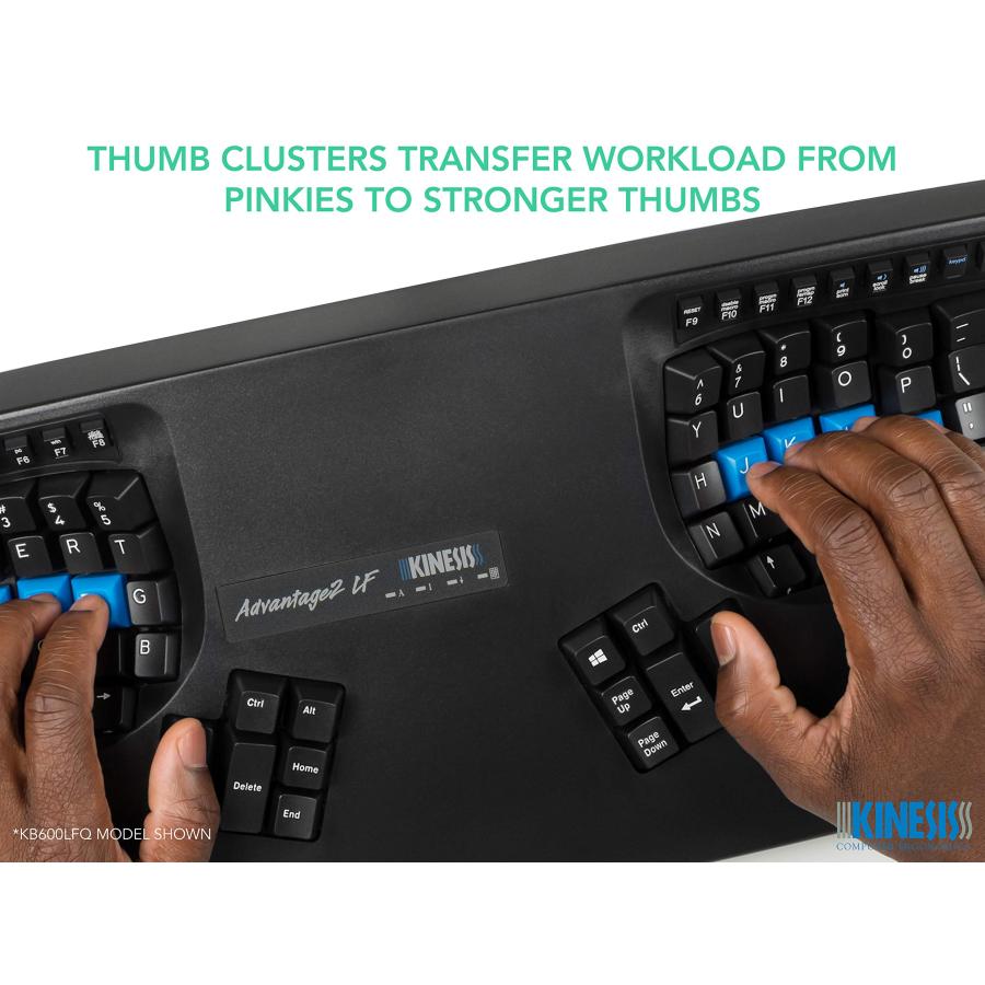 ブランド登録なし Kinesis Advantage2 Quiet LF Ergonomic Keyboard 