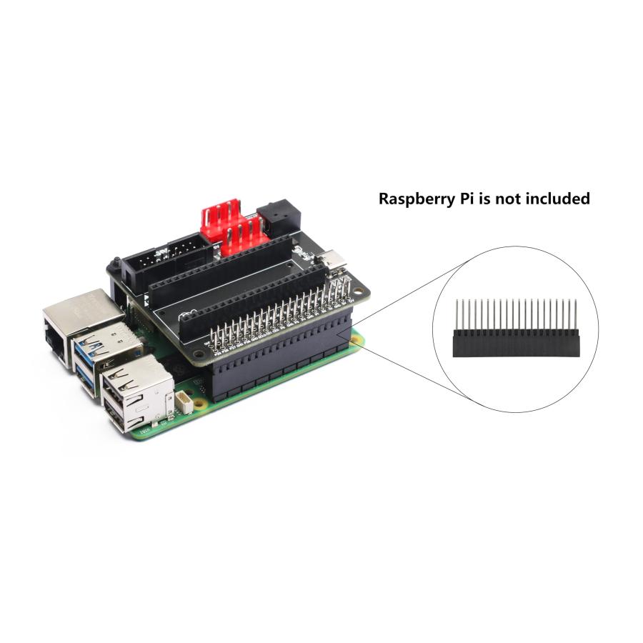 XICOOLEE RGB マトリックスボードコンバーター Raspberry PiマザーボードとRaspberry Pi Pico用 HUB75インターフェース1つ 電源入力コネクター2つ Type-C 5V/4A｜mstand｜04