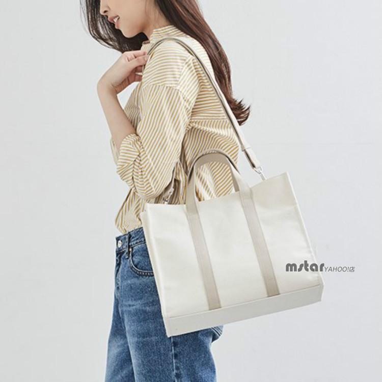 トートバッグ レディース ビジネスバッグ キャンバス 帆布 無地 2way 通勤 Ol シンプル Pf Mstar Yahoo 店 通販 Yahoo ショッピング