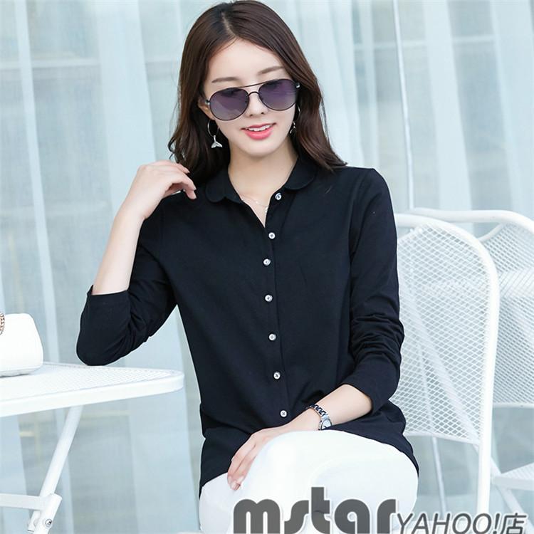 ポロシャツ レディース 長袖 前開き 介護 仕事 制服 黒ポロシャツ 白ポロシャツ 無地 トップス Pf Mstar Yahoo 店 通販 Yahoo ショッピング