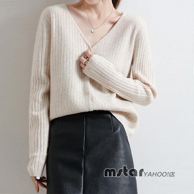 Vネックニット レディース カーディガン ゆったり 薄手 ニット インナー 秋冬 Pf Mstar Yahoo 店 通販 Yahoo ショッピング
