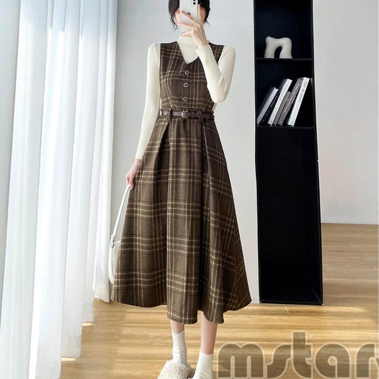 冬ワンピース レディース ノースリーブ 冬 おしゃれ ロングワンピース インナー 30代 40代 Pf Mstar Yahoo 店 通販 Yahoo ショッピング