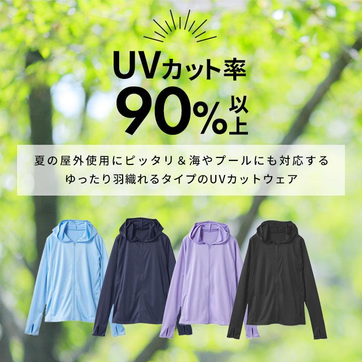 UVカットパーカー レディース l ll m s UVカット パーカー 指穴付き