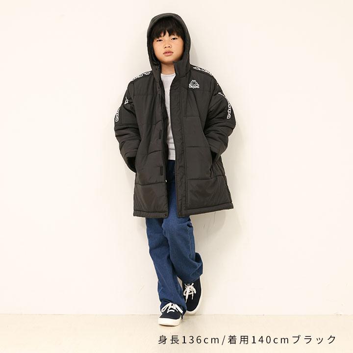 Kappa（カッパ） 中綿ジャケット キッズ ハーフコート ベンチコート