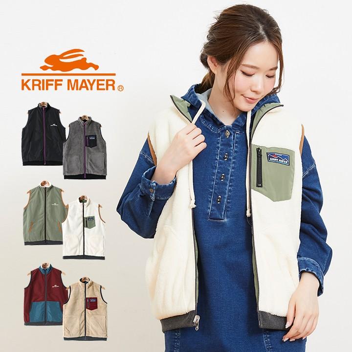 フリースベスト レディース リバーシブル アウトドア ライトアウター 秋冬 キャンプ 山ガール トップス クリフメイヤー オシャレ ブラック カーキ クレイジー l Manhattan Store 通販 Yahoo ショッピング