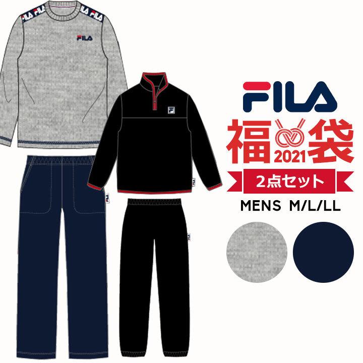 福袋 21 メンズ ブランド フィラ Fila パジャマ 2点セット M L Ll ルームウェア ルーム ウェア ナイト 寝間着 セットアップ 上下セット 運動 1116 Manhattan Store 通販 Yahoo ショッピング