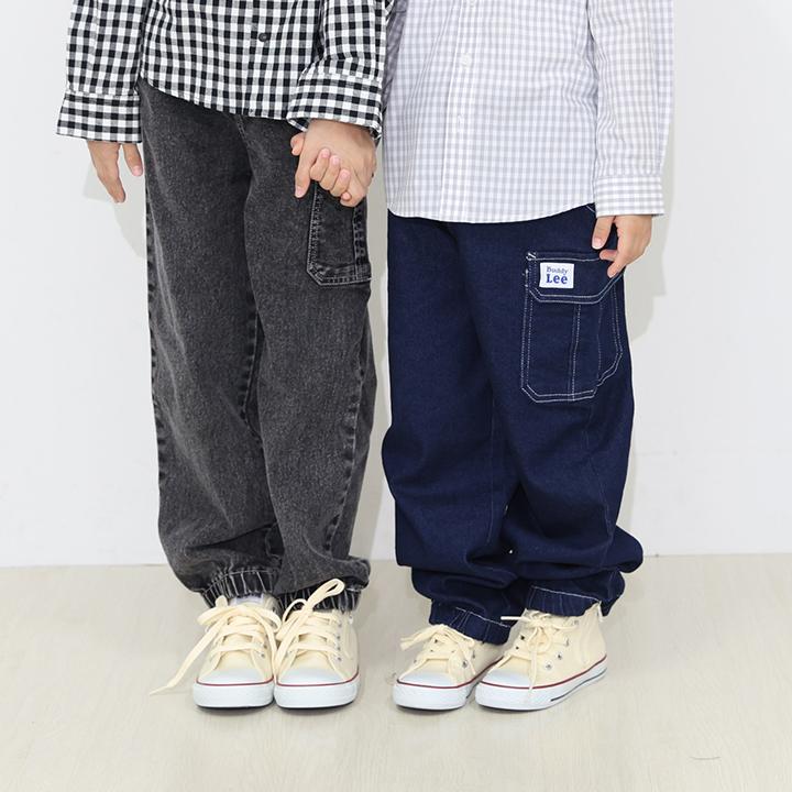 LEE 130周年 BUDDY LEE シリーズ ワークパンツ Lee（リー） ジョガーパンツ キッズ バディ ロングパンツ デニム