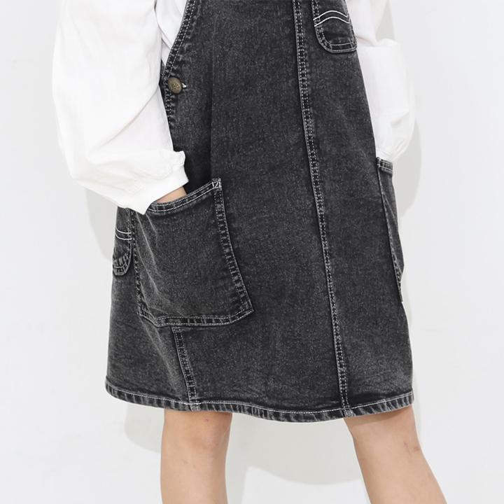 Lee（リー） ワンピース キッズ バディ デニム ジャンパースカート