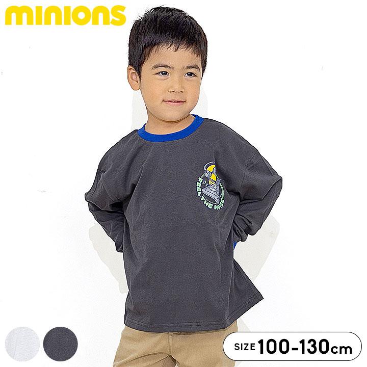 Tシャツ キッズ 長袖 ミニオン プリント 男の子 女の子 ロンT 春秋冬