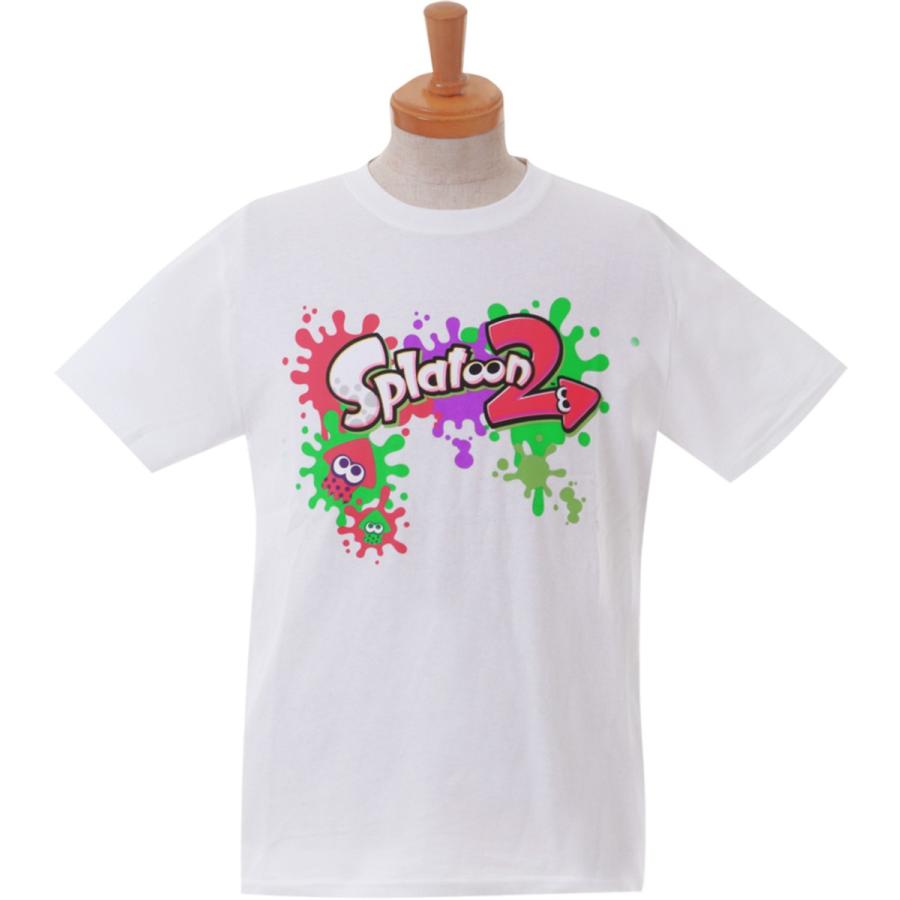 スプラトゥーン２ メンズ プリント 半袖tシャツ グッズ 半袖tシャツ メンズ プリント 大人 白 黒 ゲーム Tシャツ 決算価格 Manhattan Store 通販 Yahoo ショッピング