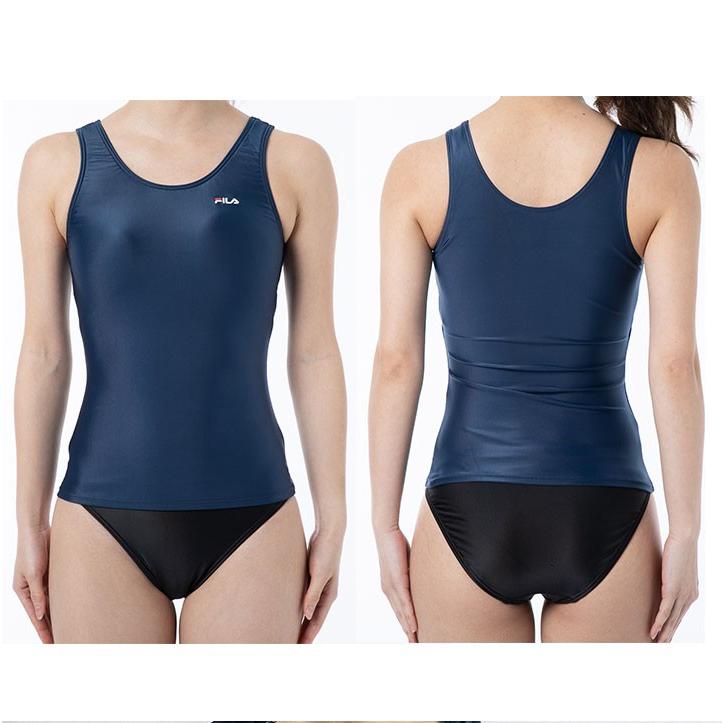 水着レディース 体型カバー フィットネス 水着 レディース フィラ 競泳水着 セパレート 上下別 ジュニア 7s 7号 9m 9号 11l 11号 13l 13号 ボーダー柄 229 702 Manhattan Store 通販 Yahoo ショッピング