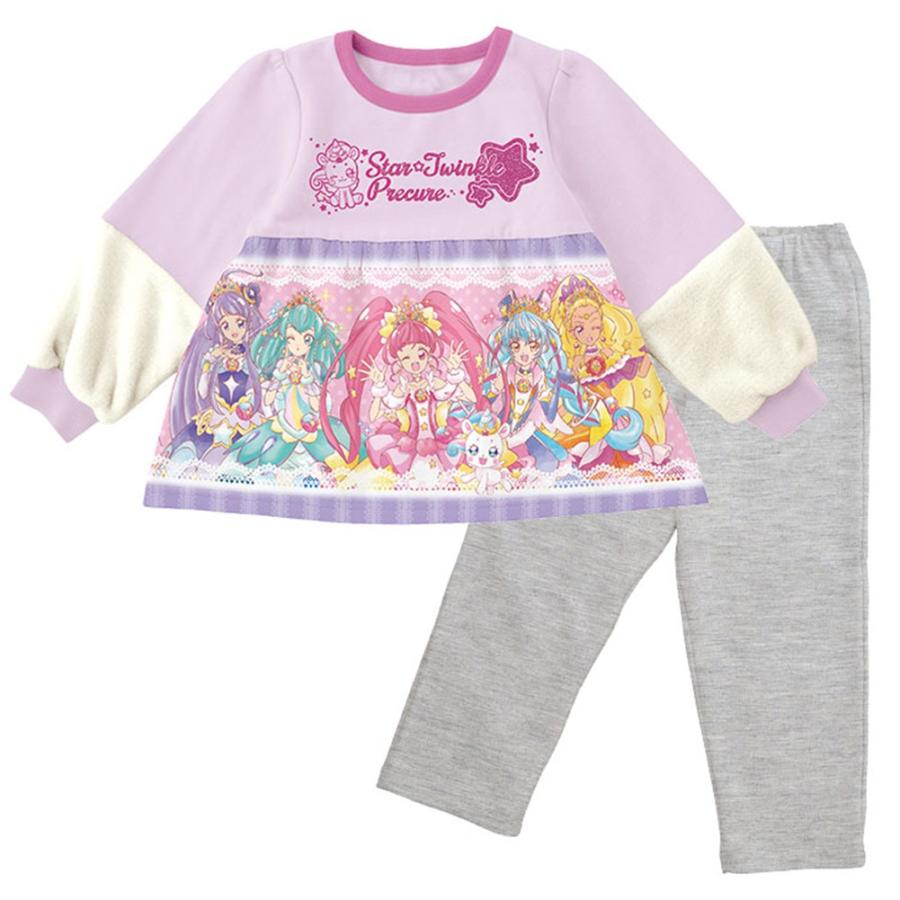 光るパジャマ プリキュア スタートゥインクルプリキュア 女子 子供 秋冬 パジャマ 長袖 上下セット キッズ バンダイ 寝ても覚めても光るパジャマ Manhattan Store 通販 Yahoo ショッピング