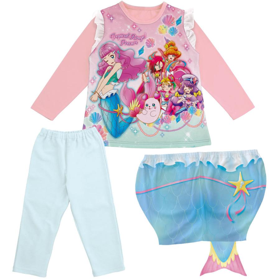 トロピカルージュプリキュア 光るパジャマ なりきり プリキュア 長袖 マーメイドブランケット付き 変身 キッズ 女の子 100cm 110cm 1cm グッズ 春夏秋冬 Manhattan Store 通販 Yahoo ショッピング