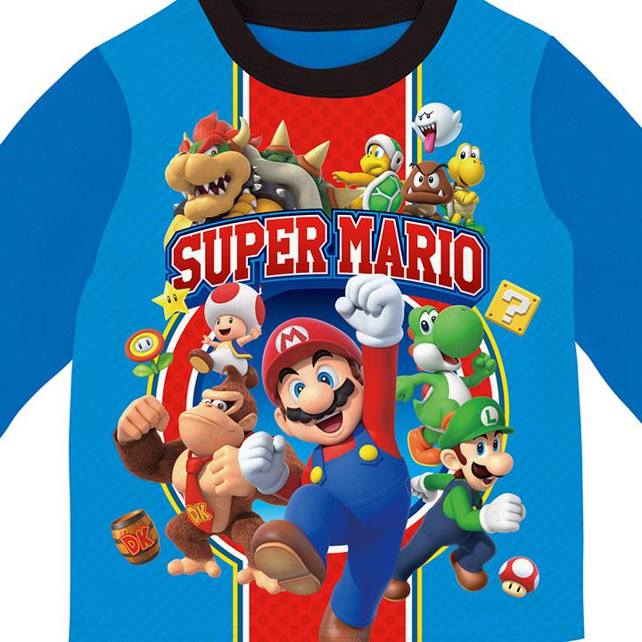 BANDAI 光るパジャマ マリオ 上下セット 長袖 男の子 キッズ BANDAI 光るパジャマ マリオ 上下セット 長袖 男の子 キッズ