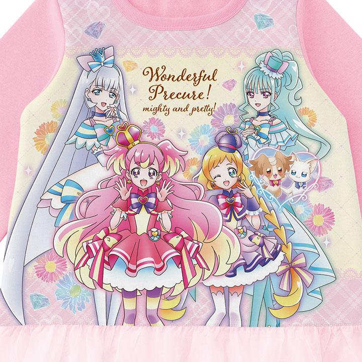プリキュア パジャマ 光るパジャマ 上下セット 長袖 女の子 キッズ 