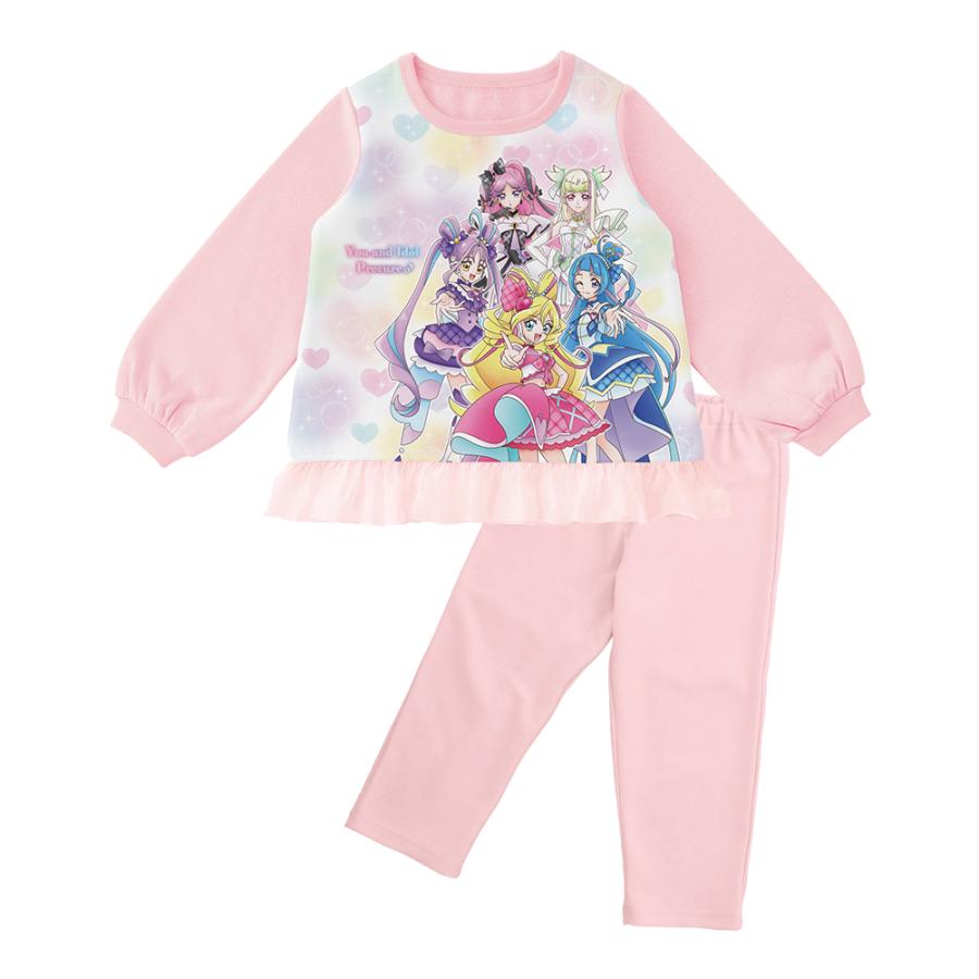 BANDAI（バンダイ） プリキュア パジャマ 冬 光るパジャマ 裏起毛 