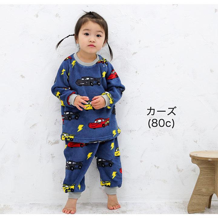 22セール 車とディズニーパジャマ 90cm セット冬 2枚 可愛い暖かい パジャマ