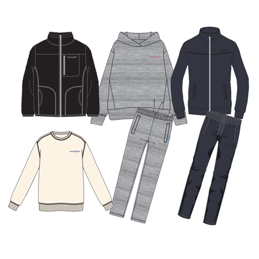 福袋 2026 レディース マリクレール marie claire 6点セット 福袋 2026年 裏起毛 ボアブルゾン ジャージ 上下セット スウェット パーカー トップス パンツ | Marie Claire | 11