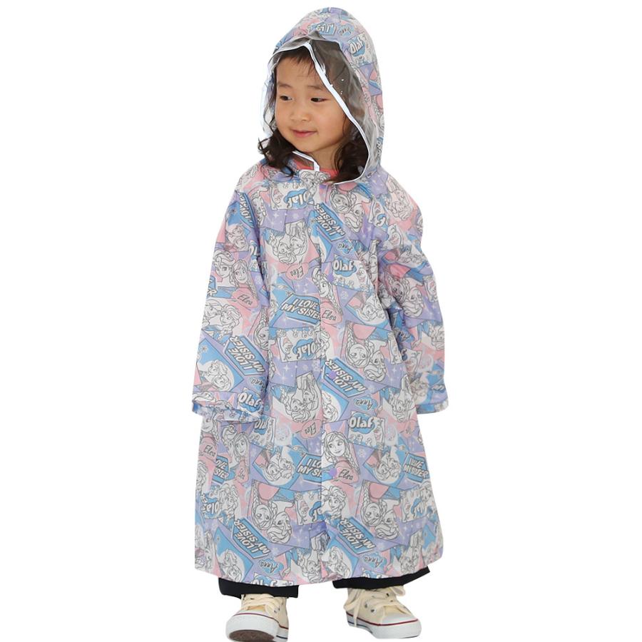 レインコート キッズ ランド ディズニー 女の子 男の子 長袖 アナと雪の女王 ミッキー ミニー ドナルド レインウェア 総柄 雨具 子供服 Manhattan Store 通販 Yahoo ショッピング