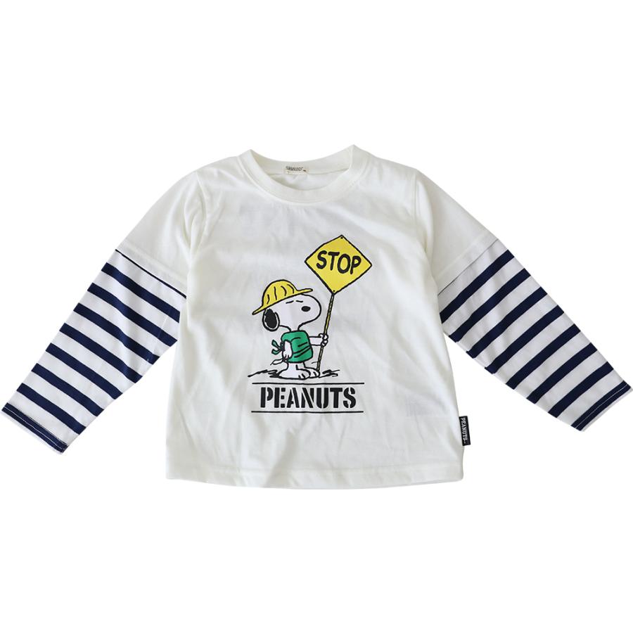長袖tシャツ キッズ スヌーピー ベビー 男の子 女の子 80 90 95 100 110 1 130cm 白t 長袖 ｔシャツ ロングtシャツ ロンt クルーネック お洒落 Manhattan Store 通販 Yahoo ショッピング