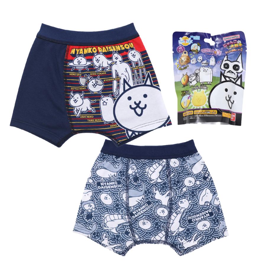 福袋 2026 にゃんこ大戦争 男の子 パンツ 下着 3点セット 2026年 110