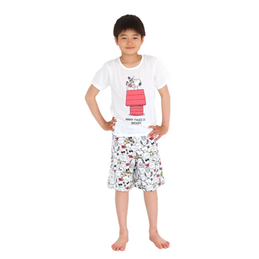 パジャマ キッズ 半袖 夏 スヌーピー 接触冷感 ひんやり 上下セット 男子 女子 キッズ ジュニア 130cm 140cm 150cm 160cm 半袖tシャツ ハーフパンツ 18 Manhattan Store 通販 Yahoo ショッピング