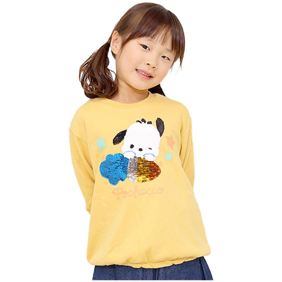 sanrio（サンリオ） トレーナー キッズ 裏毛 スパンコール 裏毛