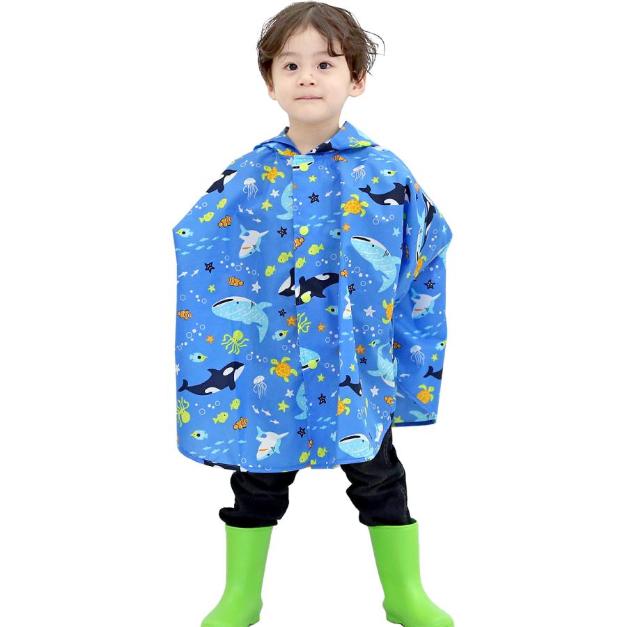 レインコート キッズ 自転車 レインポンチョ ベビー カッパ 合羽 かっぱ レインウェア 雨具 コンパクト 通学 ポンチョ 子供用 通学 通園 雨具 幼稚園 小学生 55 Manhattan Store 通販 Yahoo ショッピング