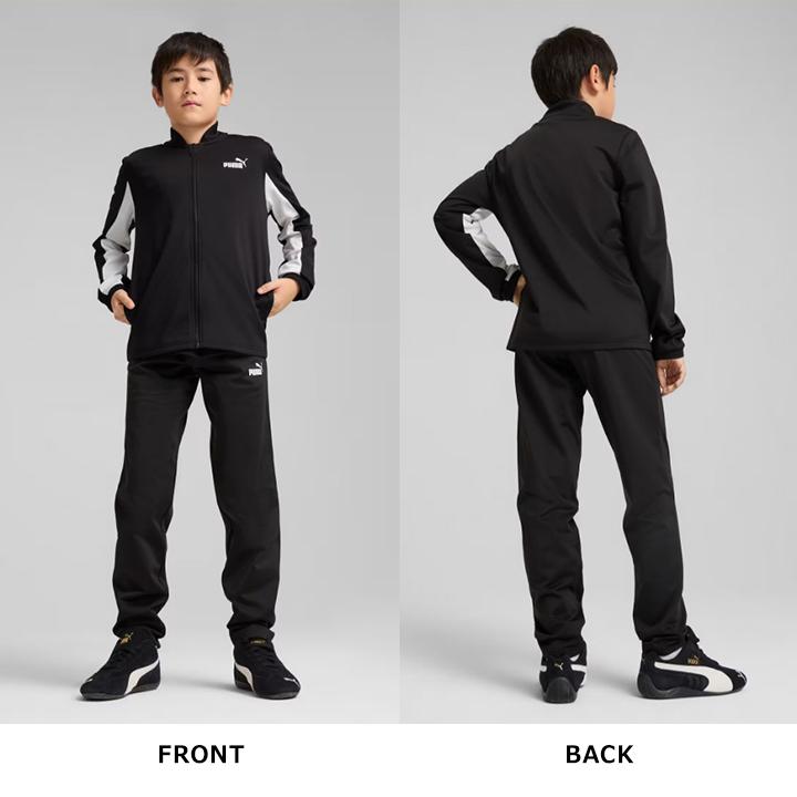 プーマ ジャージ 上下セット キッズ ジュニア 男の子 女の子 120cm 130cm 140cm 150cm 160cm ブラック ダークオリーブ 小学校 運動 スポーツ PUMA 春夏秋冬 セットアップ ブランド 男子 女子 運動会 クラブ 部活 送料無料 PUMA（プーマ） ジャージ キッズ 上下 ジュニア 男の子 女の子 120 130