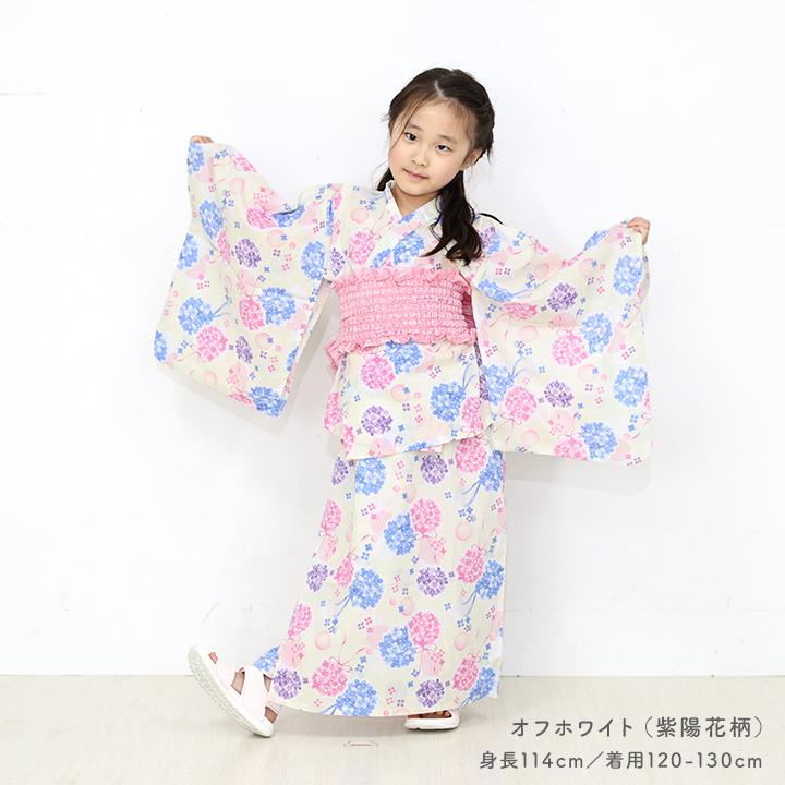 浴衣 子供 セパレート 女の子 上下セット 作り帯 3点セット サンドレス 