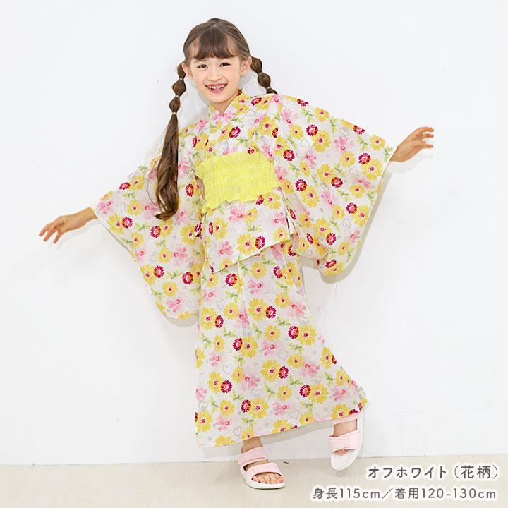 浴衣 子供 ワンピース 上衣 作り帯 浴衣3点セット 子供服 子ども服