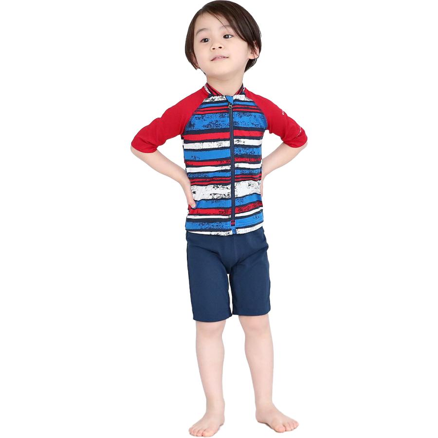 ラッシュガード キッズ 半袖 ジップ コロンビア サンガードスーツ ベビー 男の子 女の子 海 紫外線カット プール 2t 3t 4t 90cm 100cm 110cm 水遊び 男子 女子 Ac00 Manhattan Store 通販 Yahoo ショッピング