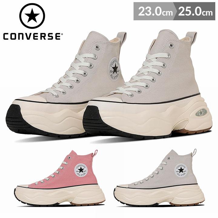 コンバース ALL STAR 厚底 ハイカット スニーカー 23.5 美品 ALL STAR コンバース 厚底 スニーカー レディース オールスター