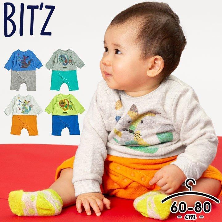 ロンパース 冬 おしゃれ ビッツ 女の子 男の子 春 秋 前開き 赤ちゃん ベビー服 カバーオール 綿 コットン 可愛い 出産祝い プレゼント 着ぐるみ 長袖 B4399 Manhattan Store 通販 Yahoo ショッピング