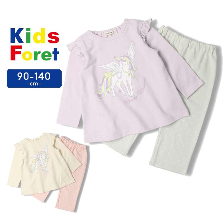 Kids Foret（キッズフォーレ） パジャマ キッズ 長袖 女の子 春 秋 冬
