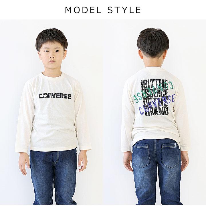 CONVERSE（コンバース） Tシャツ キッズ 長袖 ジュニア 男の子 春秋冬 
