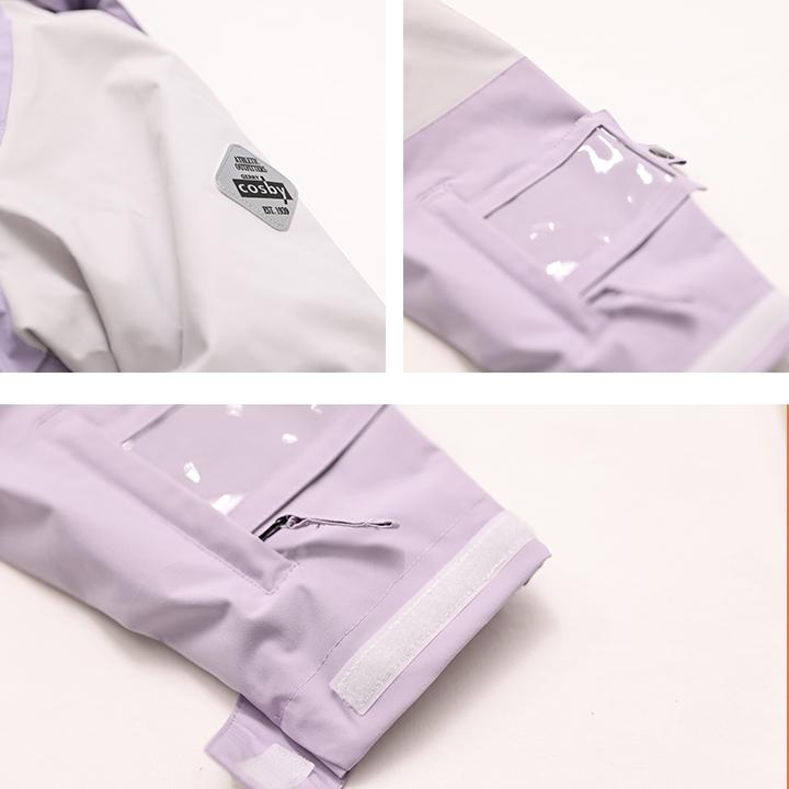 スキーウェア レディース コスビー S M L LL ベージュ ラベンダー